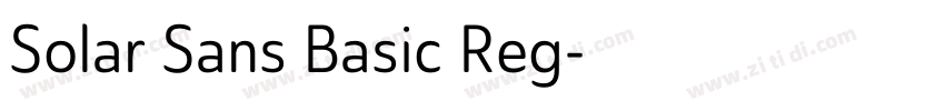 Solar Sans Basic Reg字体转换